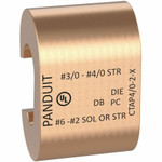 Panduit StructuredGround CTAP4/0-2-X Comp. Tap, 4/0-2, Copper, PK10