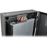 Tripp Lite SmartRack 4U Low-Profile Vertical-Mount Switch-Depth Wall-Mount Rack Enclosure Cabinet