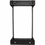 StarTech.com 2-Post 18U Heavy-Duty Wall Mount Network Rack, 19" Open Frame Server Rack with Adjustable Depth, Data Rack for IT Equipment~