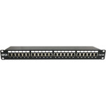 Tripp Lite 24-Port Cat6a Shielded Patch Panel - 10 Gbps, STP, 110 Punch Down, RJ45, 1U, TAA