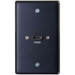 C2G Single Gang Wall Plate with HDMI Pigtail Black
