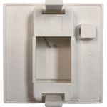 Tripp Lite 1-Port European-Style Insert, Unloaded Shuttered Module, 45 x 45 mm, White