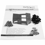 StarTech.com 2-Post 8U Open Frame Wall Mount Network Rack with Built-in Shelf and Adjustable Depth, Computer Rack for IT Equipment, TAA~