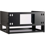 Tripp Lite 4U Wall-Mount Bracket with Shelf for Small Switches and Patch Panels, Hinged