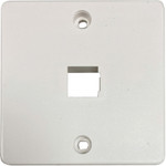Tripp Lite 1-Port French-Style Wall Plate, White, TAA