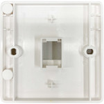 Tripp Lite 1-Port French-Style Wall Plate, White, TAA
