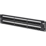 Tripp Lite 48-Port Cat6 Cat5 Patch Panel Rackmount 110 Punch Down RJ45 Ethernet 1URM 568B