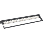 Tripp Lite 24-Port Cat6a Patch Panel Feedthrough Rackmount RJ45 Ethernet 1U