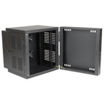 Tripp Lite SmartRack 12U Switch-Depth Wall-Mount Small Rack Enclosure for Harsh Environments Hinged Back