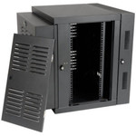 Tripp Lite SmartRack 12U Switch-Depth Wall-Mount Small Rack Enclosure for Harsh Environments Hinged Back