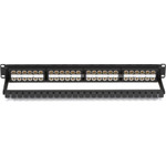 Black Box CAT5e Feed-Through Patch Panel - 1U, Unshielded, 48-Port