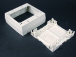 Wiremold NM2048-2 Sure-Snap Deep Device Box in Ivory