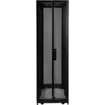 Tripp Lite 42U SmartRack Shallow-Depth Rack Enclosure Cabinet Threaded 10-32 Mounting Holes with doors & side panels