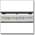 Tripp Lite Cat6 24-Port Patch Panel PoE+ Compliant 110/Krone 568A/B RJ45 Ethernet 1U Rack-Mount TAA