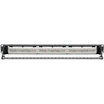 Tripp Lite Cat6 24-Port Patch Panel PoE+ Compliant 110/Krone 568A/B RJ45 Ethernet 1U Rack-Mount TAA