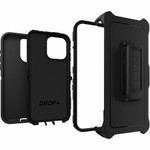 OtterBox Defender Carrying Case (Holster) Apple iPhone 15 Pro Max Smartphone - Black