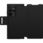 OtterBox Strada Carrying Case (Wallet) Samsung Galaxy S22 Ultra Smartphone, Cash, Card - Shadow Black