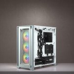 Corsair iCUE 4000X RGB Tempered Glass Mid-Tower ATX Case - White