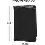 Samsill Regal Carrying Case (Wallet) Business Card - Black