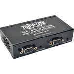 Tripp Lite Dual VGA with Audio over Cat5/Cat6 Extender Box-Style Receiver 1440x900 60 Hz Up to 300 ft. (90 m) TAA