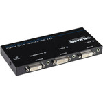 Black Box DVI-D Splitter with Audio and HDCP, 1 x 2
