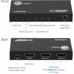 1x2 8K60Hz HDMI Splitter with VRR/ALLM - 40G - EDID management - Down scaler