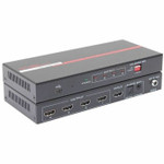 Hall 1x4 HDMI Distribution Amplifier w/ 4K 60Hz 4:4:4 HDCP 2.2 Audio out & Scaler