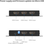 SIIG 4 Port HDMI 2.0 HDR Mini Splitter Amplifier with EDID Management