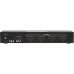 Tripp Lite 4-Port HDMI Splitter - UHD 4K, International Plug Adapters