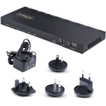 StarTech.com 4-Port HDMI Splitter, 4K 60Hz HDMI 2.0, 1 In 4 Out HDMI Splitter, 4K HDMI Splitter w/Built-in Scaler, 1x4 HDMI Display/Output