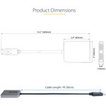 StarTech.com DP to Dual HDMI MST HUB, Dual HDMI 4K 60Hz, 2 Port DisplayPort Multi Monitor Adapter with 1ft/30cm Cable, DP 1.4 | DSC | HBR3