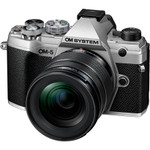 Olympus OM SYSTEM OM5 20.4 Megapixel Mirrorless Camera with Lens - Silver