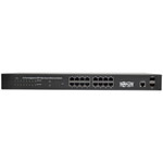 Tripp Lite 16 10/100/1000Mbps Port Gigabit L2 Web-Smart Managed Switch, 2 Dedicated Gigabit SFP Slots, 36 Gbps, Web Interface