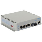 Omnitron Systems 9522-6-14-9Z OmniConverter Managed Gigabit PoE+ - MM SC - RJ-45 - Ethernet Fiber Switch