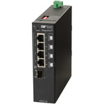 Omnitron Systems 9579-0-14-1Z RuggedNet Unmanaged Industrial Gigabit PoE+ - SFP - RJ-45 - Ethernet Fiber Switch