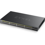 ZYXEL 48-port GbE L2 PoE Switch with GbE Uplink