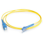 C2G-8m LC-SC 9/125 OS1 Simplex Singlemode PVC Fiber Optic Cable - Yellow