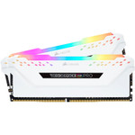 Corsair Vengeance RGB PRO 32GB (2 x 16GB) DDR4 DRAM 3200MHz C16 Memory Kit - White