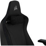 Corsair TC200 Gaming Chair - Plush Leatherette - Black/Black