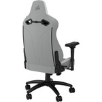 Corsair TC200 Gaming Chair - Plush Leatherette - Light Grey/White