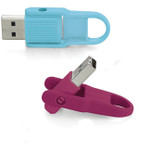 16GB Store 'n' Flip&reg; USB Flash Drive - 2pk- Berry, Blue