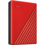 WD My Passport WDBPKJ0040BRD-WESN 4 TB Portable Hard Drive - External - Red