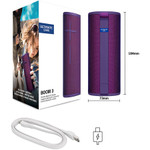 Ultimate Ears BOOM 3 Portable Bluetooth Speaker System - Purple