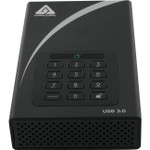 Apricorn Aegis Padlock DT ADT-3PL256-4000 4 TB Desktop Hard Drive - 3.5" External - Black