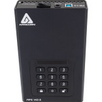 Apricorn Aegis Padlock DT FIPS ADT-3PL256F-18TB 18 TB Desktop Hard Drive - External - Black - TAA Compliant