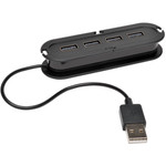 Tripp Lite 4-Port USB 2.0 Mobile Hi-Speed Ultra-Mini Hub w/ Power Adapter