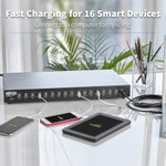 Tripp Lite 16-Port USB Charging Station with Syncing Function 5V 40A / 200W USB Charger Output TAA