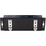 StarTech.com 4-Port Industrial USB 3.0 5Gbps Hub, Rugged USB Hub w/ ESD & Surge Protection, DIN/Wall/Desk Mountable, USB-A Expansion Hub