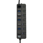 Adesso 7-ports USB 3.0 Hub with 5V2A Power Adaptor