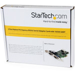 StarTech.com 2-port PCI Express RS232 Serial Adapter Card - PCIe to Dual Serial DB9 RS-232 Controller - 16550 UART - Windows and Linux